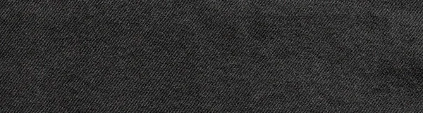 黑色牛仔斜纹棉布的质地背景 — 图库照片