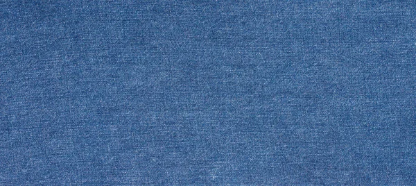 Textuur Van Blauwe Jeans Denim Stof Achtergrond — Stockfoto