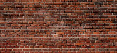 Eski grunge kırmızı tuğla duvar arka planının dokusu