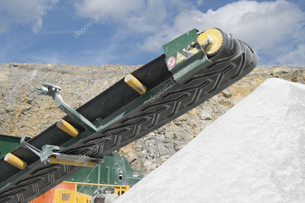 Conveyor belt in the mine