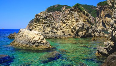 Yalnız tarafından Paleokastritsa Korfu Adası