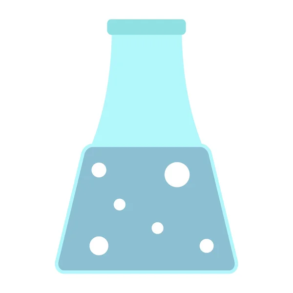 Ícone de frasco de laboratório. Flask cônico em backgroun branco, isolar —  Vetores de Stock
