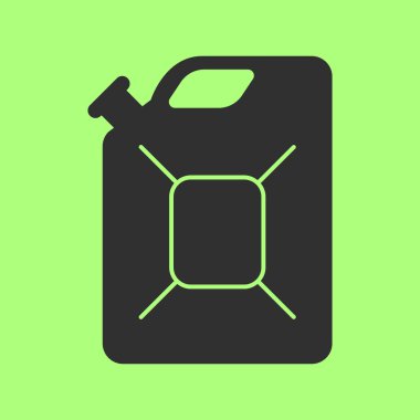 Bidon arka plan düz simgesi. Vektör çizim. İzole.