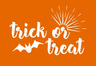 Şeker ya da tebrik kartı hat yapraklara ile. Sunburst Cadılar Bayramın kutlu olsun başlık sayfası veya poster. Vektör çizim