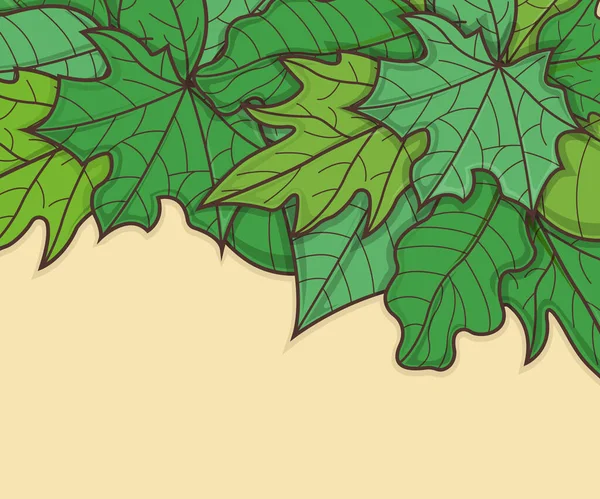 Έννοια Πράσινο Φύλλο Web Banner Φύλλο Άνοιξη Και Δέντρο Ανθίζοντας — Διανυσματικό Αρχείο