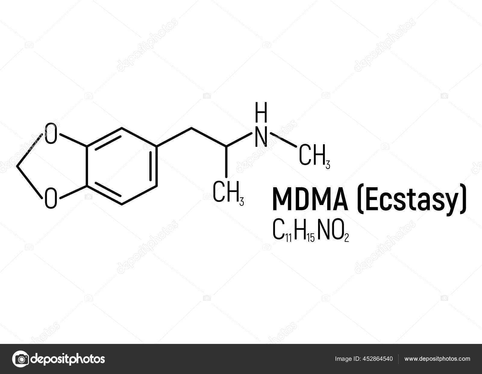Mdma Konsep Ekstasi Label Ikon Rumus Kimia Teks Font Vektor Stok Vektor C Apvaper 452864540