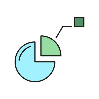 Bilgi diyagramı konsepti, çevrimiçi veritabanı bilgisayar ikonu, bilgi taslağı düz vektör çizimi, beyaz üzerine izole. Modern web sunucu aracını kavra.