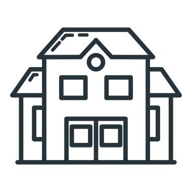 Okul binası ikonu eğitim kurumu süreci, okula dönüş düz vektör çizimi, beyaza izole edilmiş. Malzeme sembolü kavramı, devlet üniversitesi.