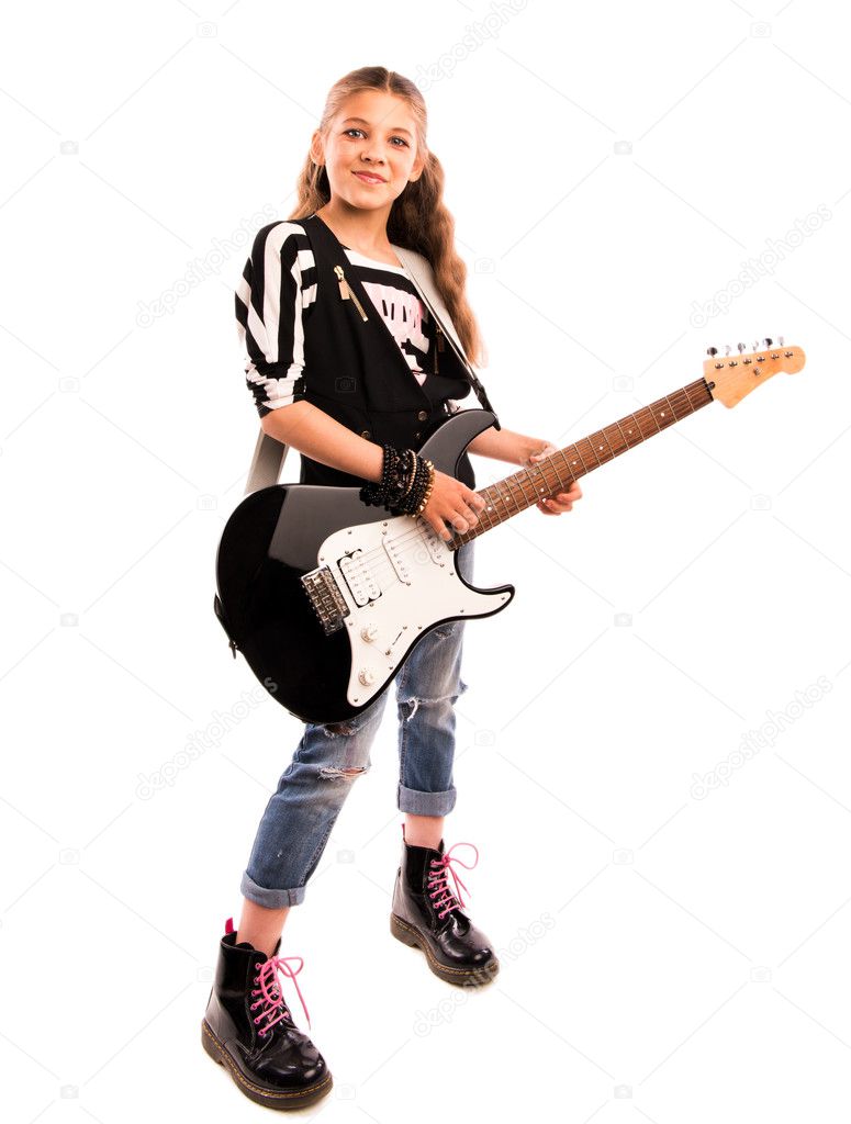 girl with a guitar 