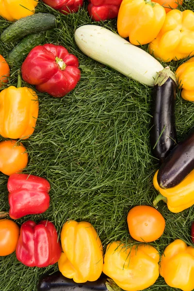 Sebze yeşil çim bir arka plan ayarla