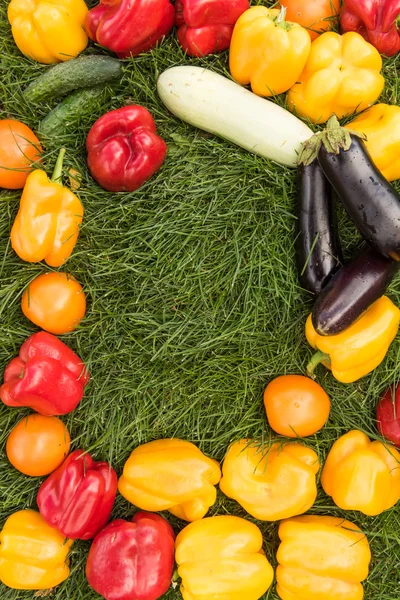 Sebze yeşil çim bir arka plan ayarla