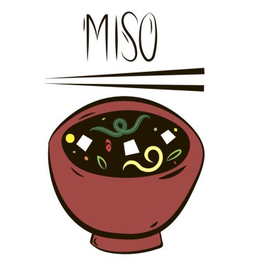 Miso çorbası menüsü