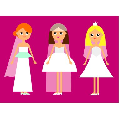 Çizgi film kız gelinler