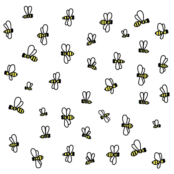 Cartoon bijen — Stockvector