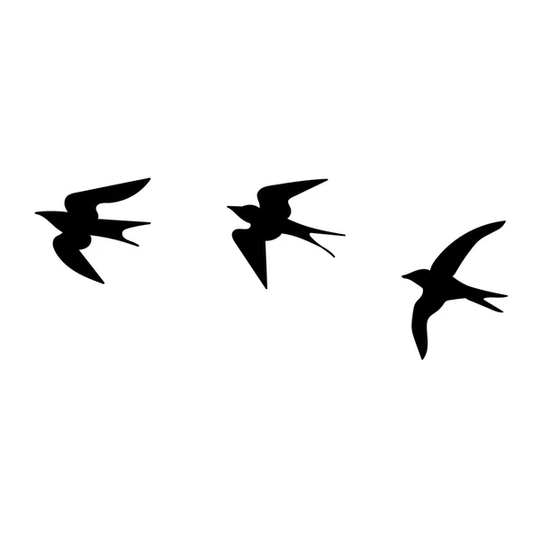 卡通黑燕子 — 图库矢量图片