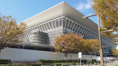 Tokyo 'daki 2020 Olimpiyatlarına hazırlanan binanın manzarası