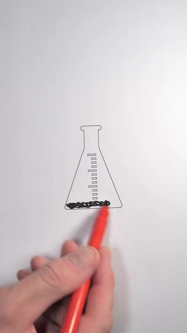 진행 바의 지표로 사용 된 보라색 펜 — 비디오