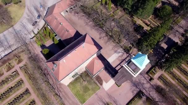La torre della cappella Heitaniemi a Helsinki Finlandia — Video Stock