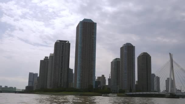 Bâtiments de grande hauteur sur la ville de Tokyo au Japon — Video