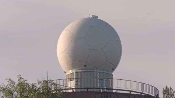 Idyllic shot of a big water tower in Finland. — Stock Video