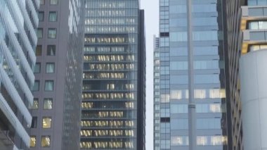 Tokyo 'daki gökdelenlerin güzel görüntüsü..