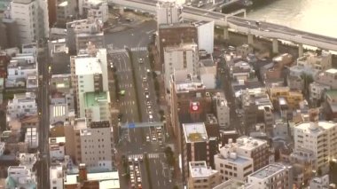 Japonya 'daki Skytree Kulesi' nin akşam manzarası.