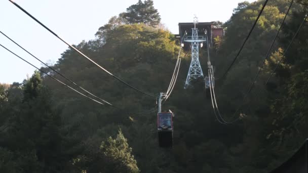 Paisaje de las montañas en Kawaguchiko Tenjozan Park en Japón — Vídeos de Stock