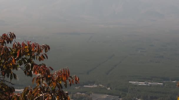 Een landschap uitzicht op de berg Fuji in Japan — Stockvideo