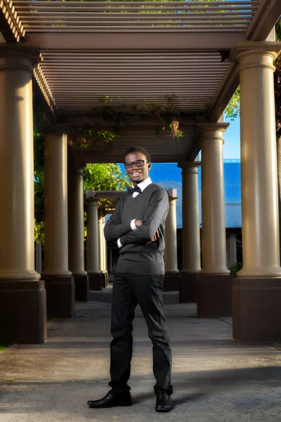 Полноценный афроамериканский подросток — стоковое фото