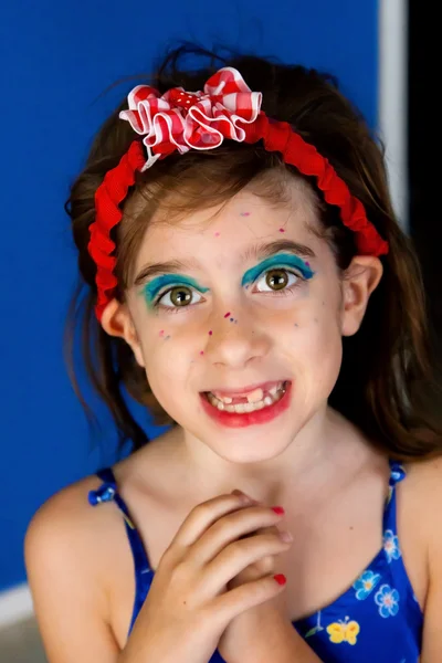 Marker Makeover Girl — Stock Photo, Image