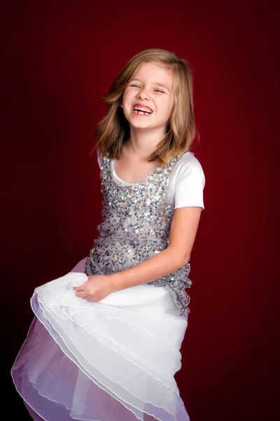 Laughing Young Girl Portrait — Stock Photo, Image
