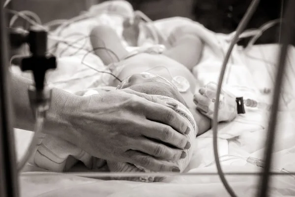 Grandma Baby NICU — Stock Photo, Image