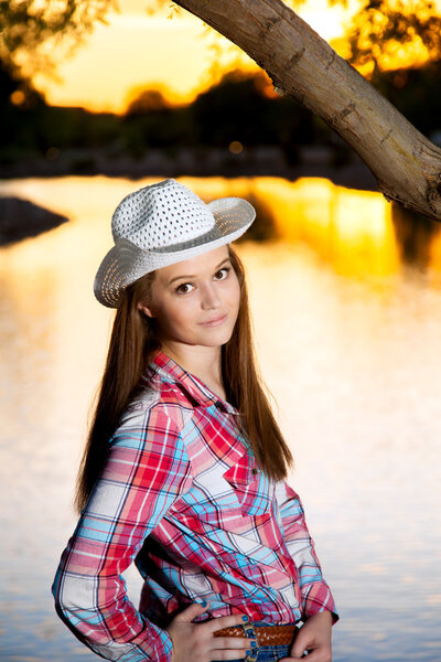 Sassy Teenage Cowgirl