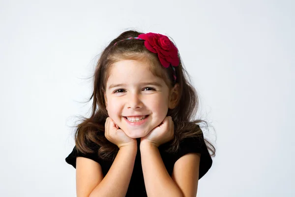 Cute Grinning Girl — Stock Photo, Image