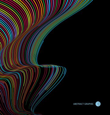 Soyut grafikler, Teknolojik duyu vektörü çizimi.