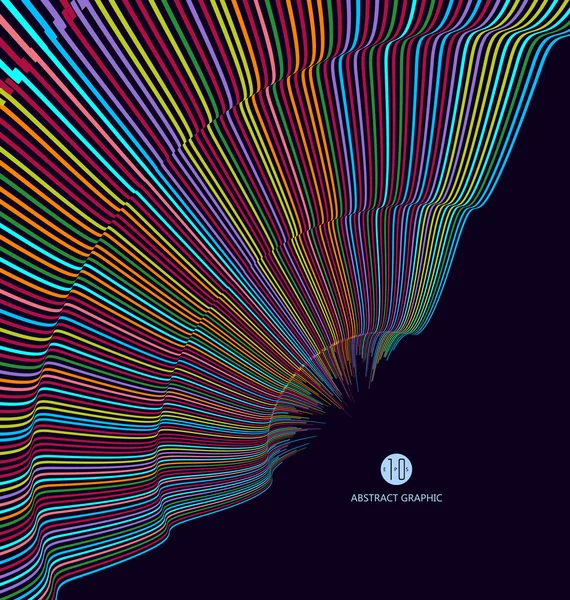 Gráficos abstratos, ilustração vetorial de sentido tecnológico . —  Vetores de Stock