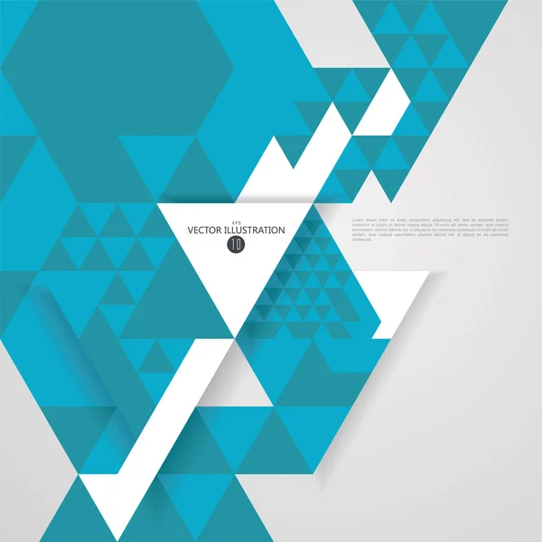 Triangular composition of abstract graphics, Vector illustration. — Stock Vector