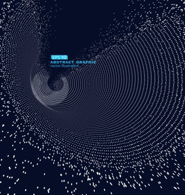 Soyut grafiklerde dönen parçacıklardan oluşur