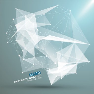 Nokta, çizgi, soyut grafikler, infographics, vektör çizim yüzey bileşimi.