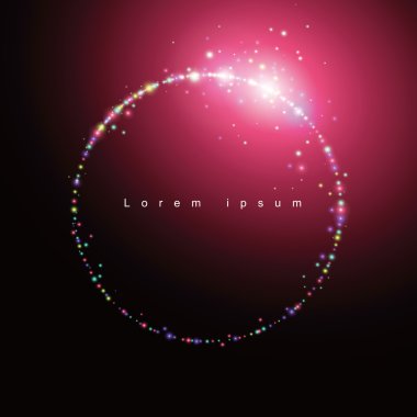 Soyut ışık, dairesel, vektör çizim