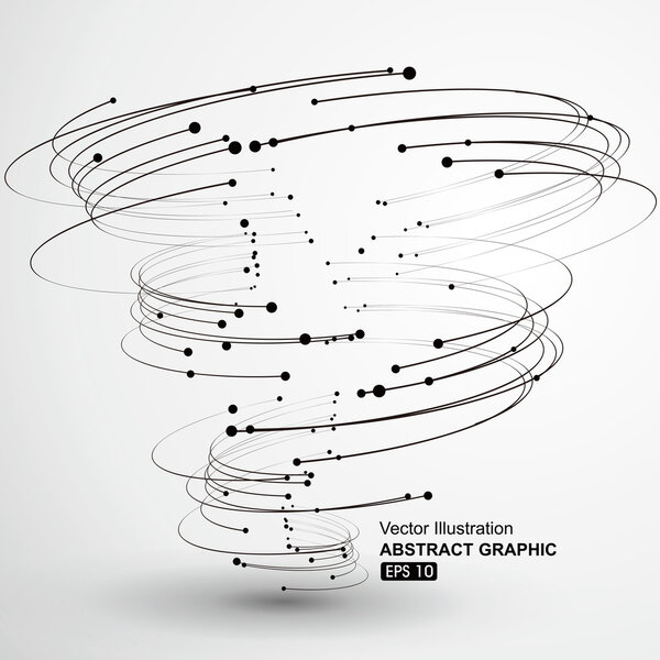 Vector Tornado,Abstract graphics.