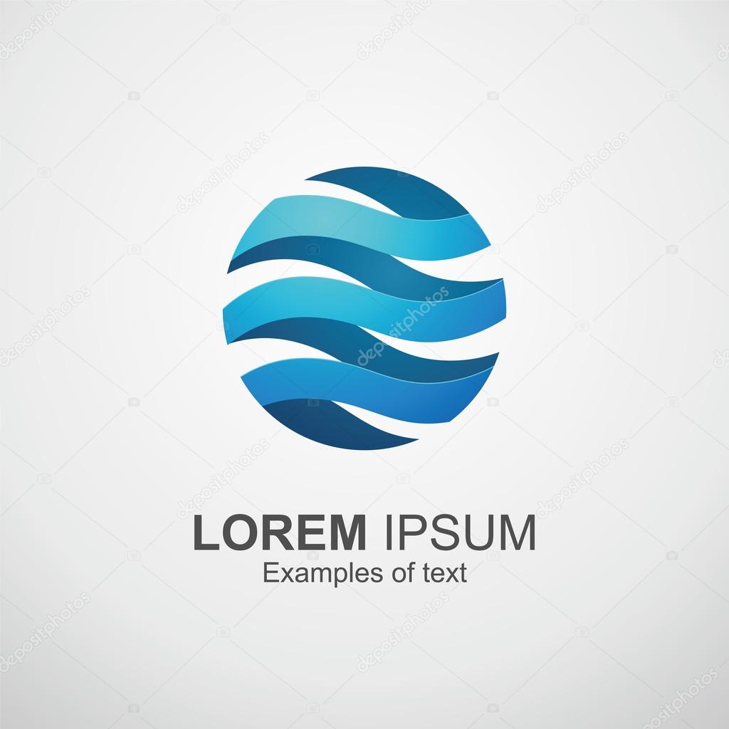 Annular three-dimensional logo