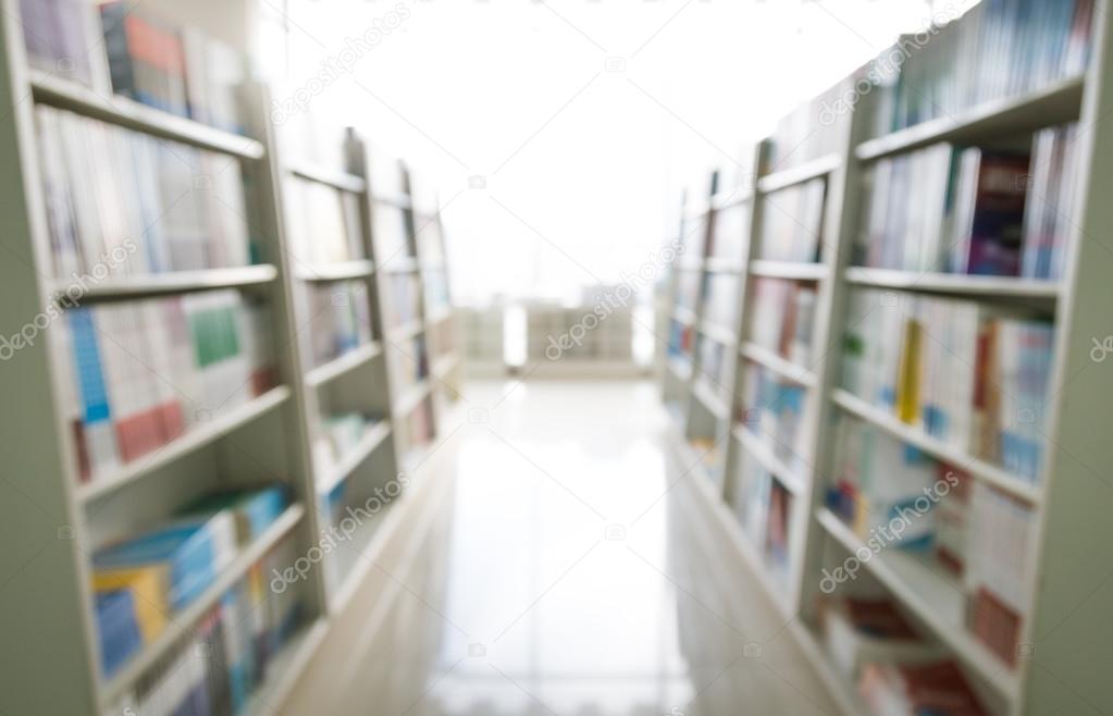 Bookshelf, knowledge ocean, abstract background.