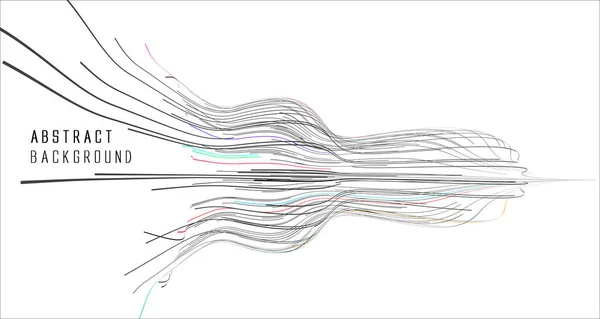 Gráficos Abstractos Compuestos Líneas Aerodinámicas — Vector de stock