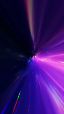 Renkli yıldızlı gökyüzü seyahat videosu, 4K yüksek çözünürlüklü