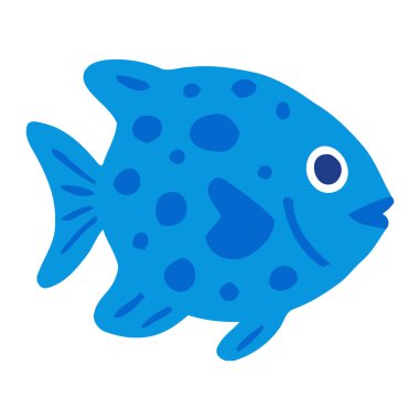 Turuncu, yeşil ve mavi renkli üç çiçek seti. Botanik dekoru, bahar temaları, neşeli tasarımlar ve çocuk grafikleri için mükemmel..