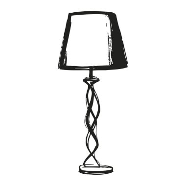 Bükülmüş metal tabanlı ve basit bir gölgesi olan güzel tasarlanmış masa lambası. Zarif ve sofistike, bu lamba herhangi bir evin iç mekanına biraz lüks katıyor. Sıcak ve rahat bir ortam yaratmak için mükemmel, işlevsel ve şık bir erişimdir.