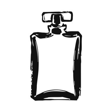 Zarif, lüks bir parfüm şişesi zarif bir tasarım ve kaliteli bir parfüm için sofistike bir ambalaj. Güzelce hazırlanmış cam kap inceliği ve estetiği somutlaştırır. Modern ve şık, kaliteyi ve lüksü temsil ediyor.