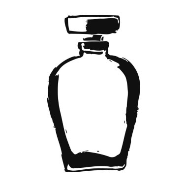 Zarif lüks parfüm şişesi illüstrasyonu gelişmiş tasarım ve markalaştırma ve pazarlama için özel parfüm paketi sergiliyor. Üst düzey koku ve aroma ürünlerini vurgulamak için basit ama stil sahibi grafikler.