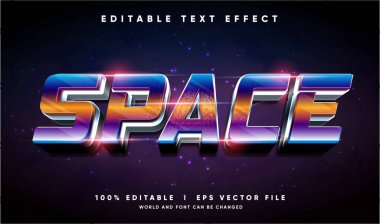 Modern tarzda düzenlenebilir 3d vektör metin efekti